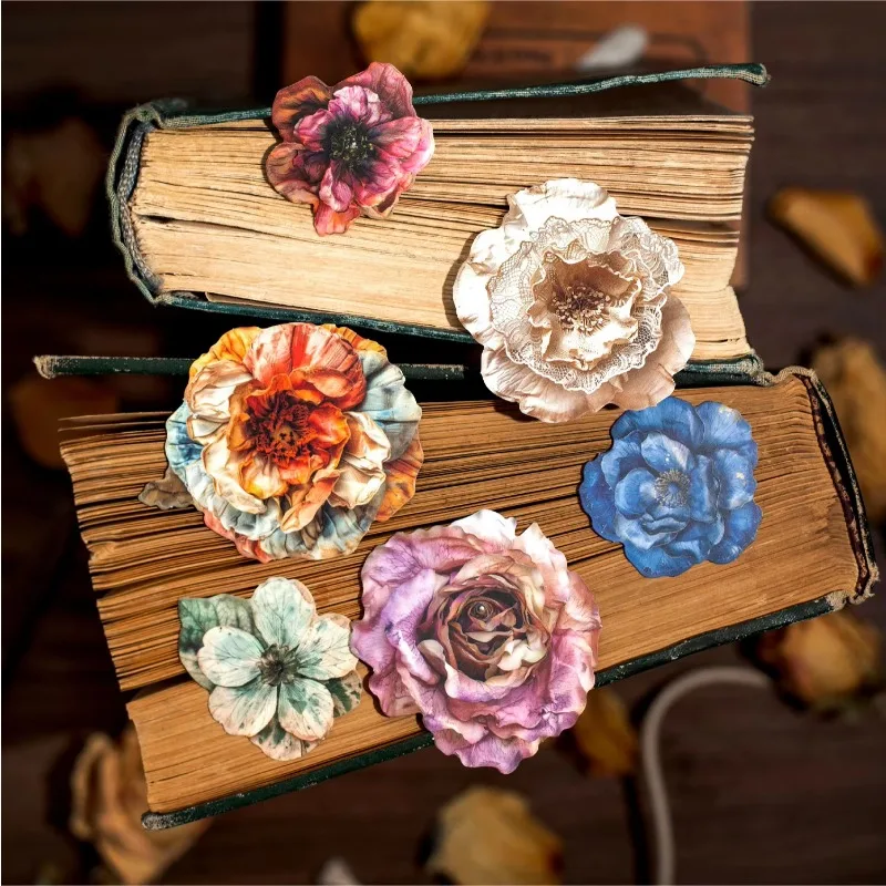 20Pcs Stickers Vintage Floral Collection Vintage Floral Handbook Decorative Materials package Background Scrapbook cut 165*94mm