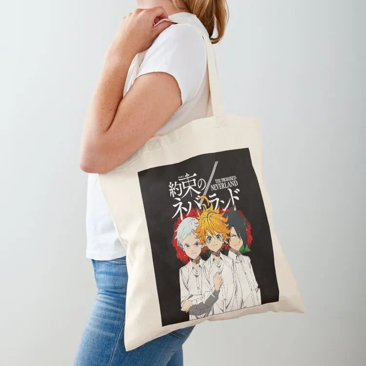 

The Promised Neverland - Yakusoku no Neverland Tote Bag handbag foldable reusable bag Gift bags shoping bag