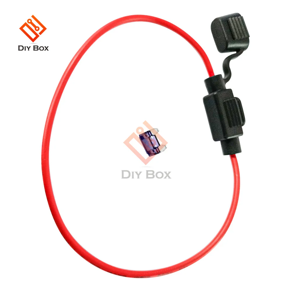 1/5/10pcs Small 16 Wire 20cm 3A Waterproof Car Insert Fuse Holder Waterproof Automatic In-Line Mini In-Line Fuse Holder Plug-in