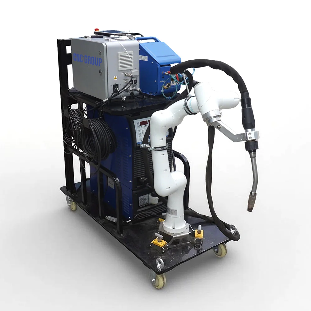 Robot Six Axis Collaborative Welding   Mini Automatic   Arm   Arm Cobot Welding   with Trolley