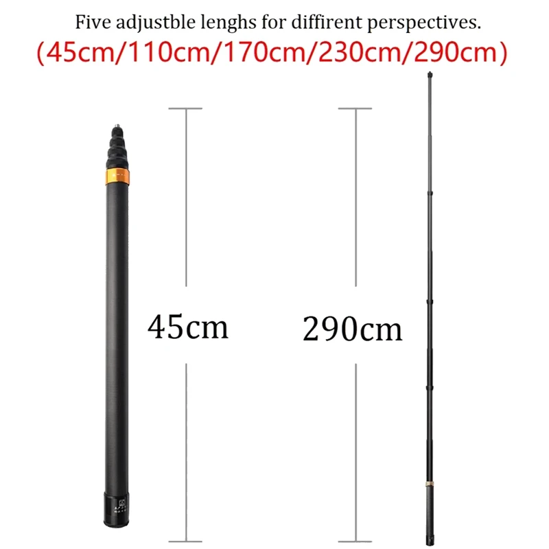 

Carbon Fiber Extendable Edition Selfie Stick for ONE X2 / ONE / ONE R Action Camera Accessories