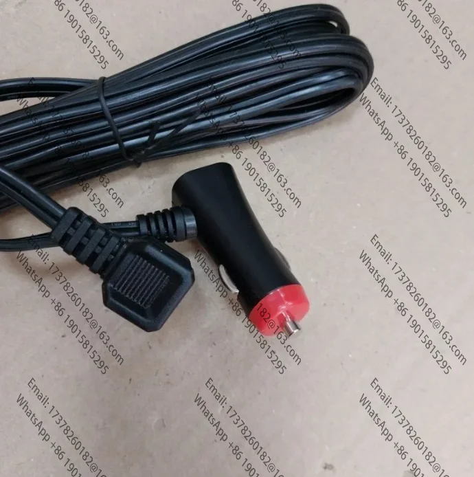 1 peça para cabo de alimentação de 12/24 v (2,5 m) cabo de isqueiro
