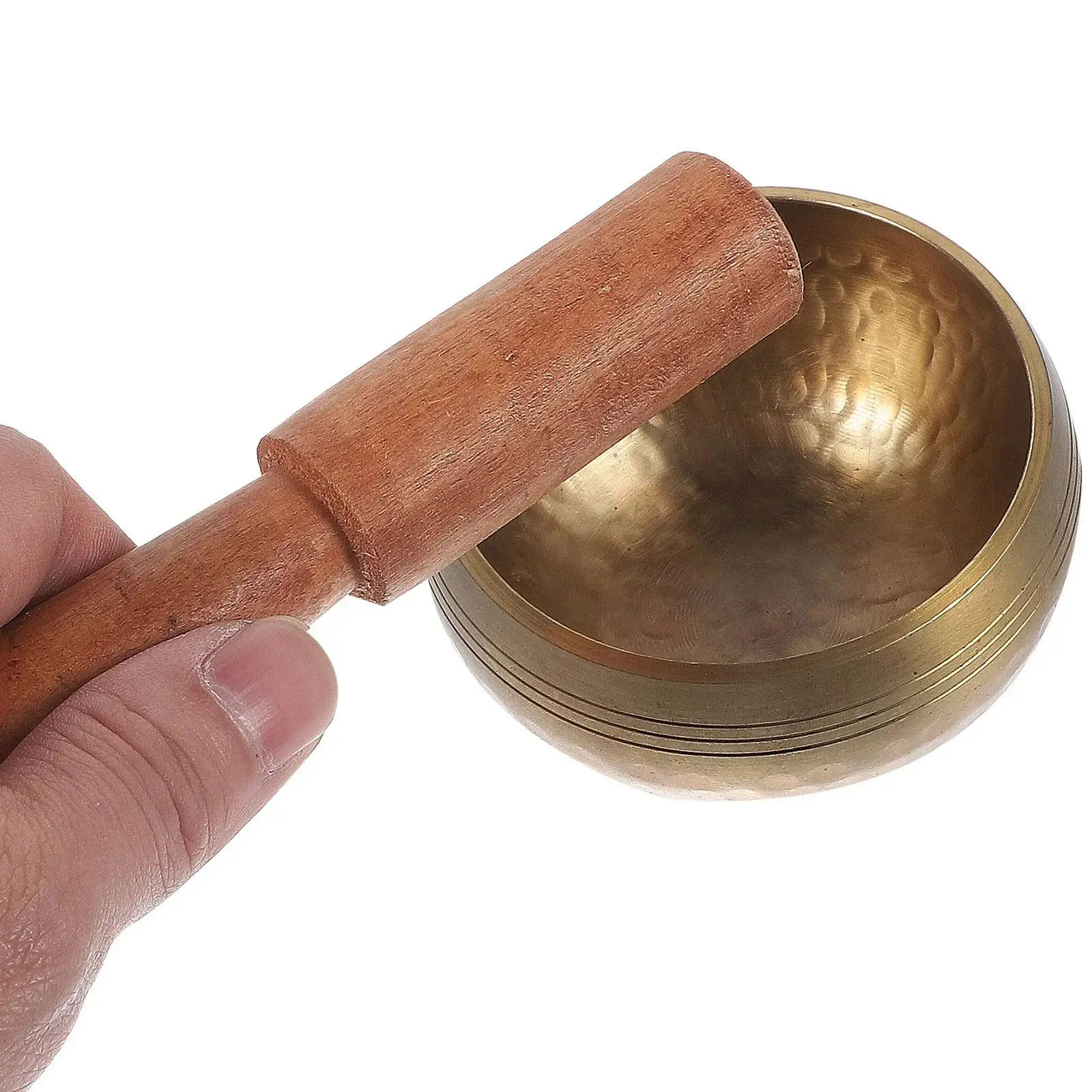 Bol chantant tibétain multifonctionnel de 8 cm en laiton, instrument de méditation pour la pleine conscience, le yoga, le bien-être et la relaxation spirituelle