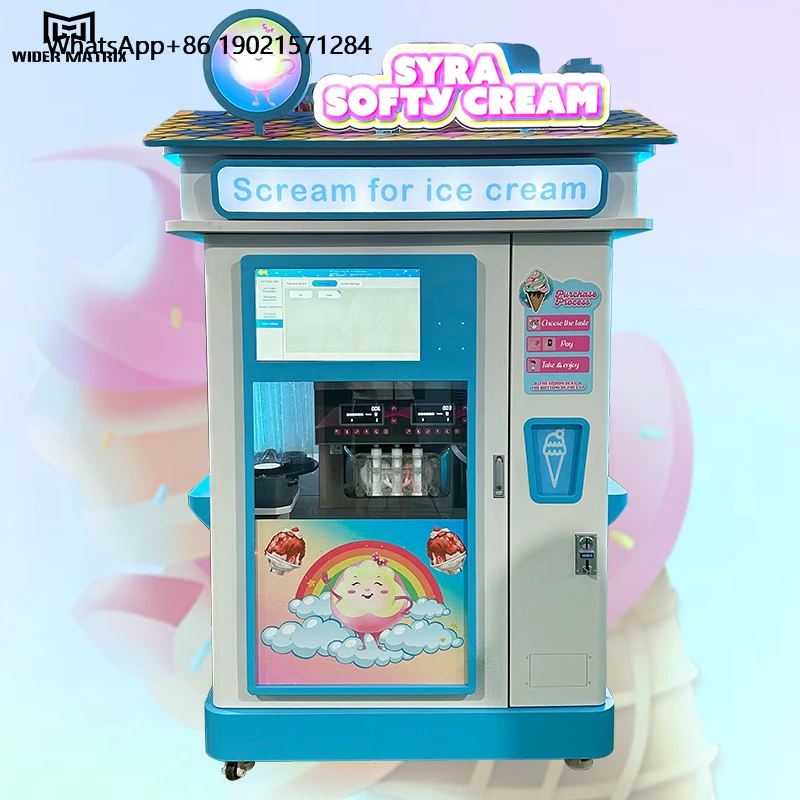 New Ice Cream Vending Machine Automatic Vending Machine Commercial Soft Ice Cream Vending Machine