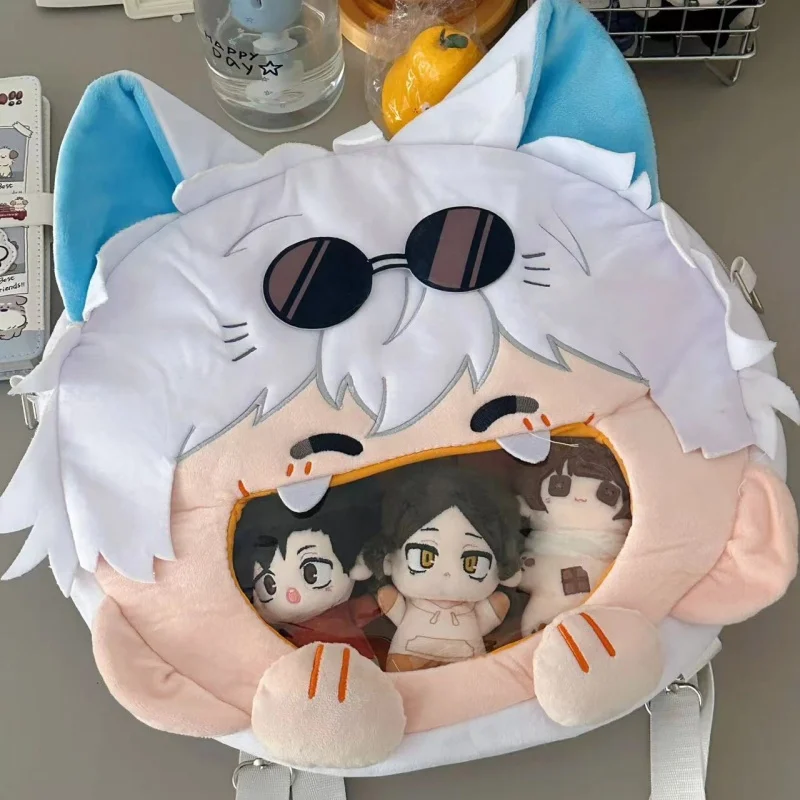 새로운 재미 있은 귀여운 만화 Jujetsu Kaisen Gojo Satoru 만화 아기 가방 소녀 애니메이션 대용량 배낭 어린이 생일 선물