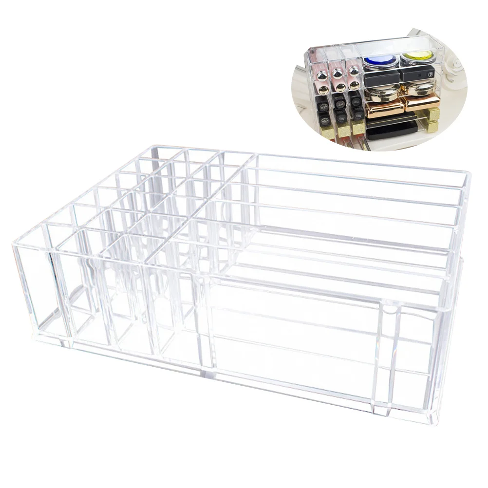

Display Rack Transparent Makeup Storage Organizer Box For Eyeshadow Storage Display Case Home
