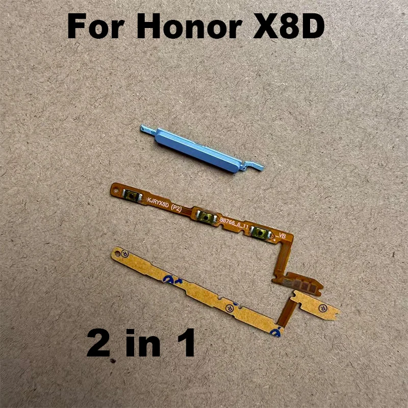 For Huawei Honor X8D Side Button Buttons Power Volume Switch On Off Keys Flex cable Replacement Repair Parts