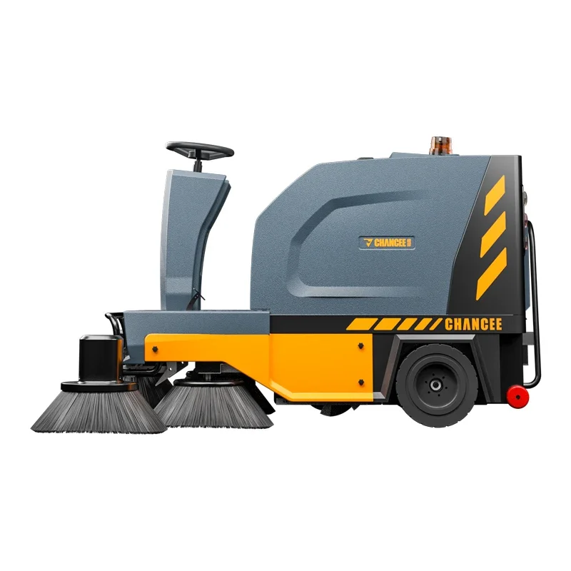 Chancee U190 Electric Industrial Floor Sweeper Outdoor Ride On Runway Parking Lot Sweeper