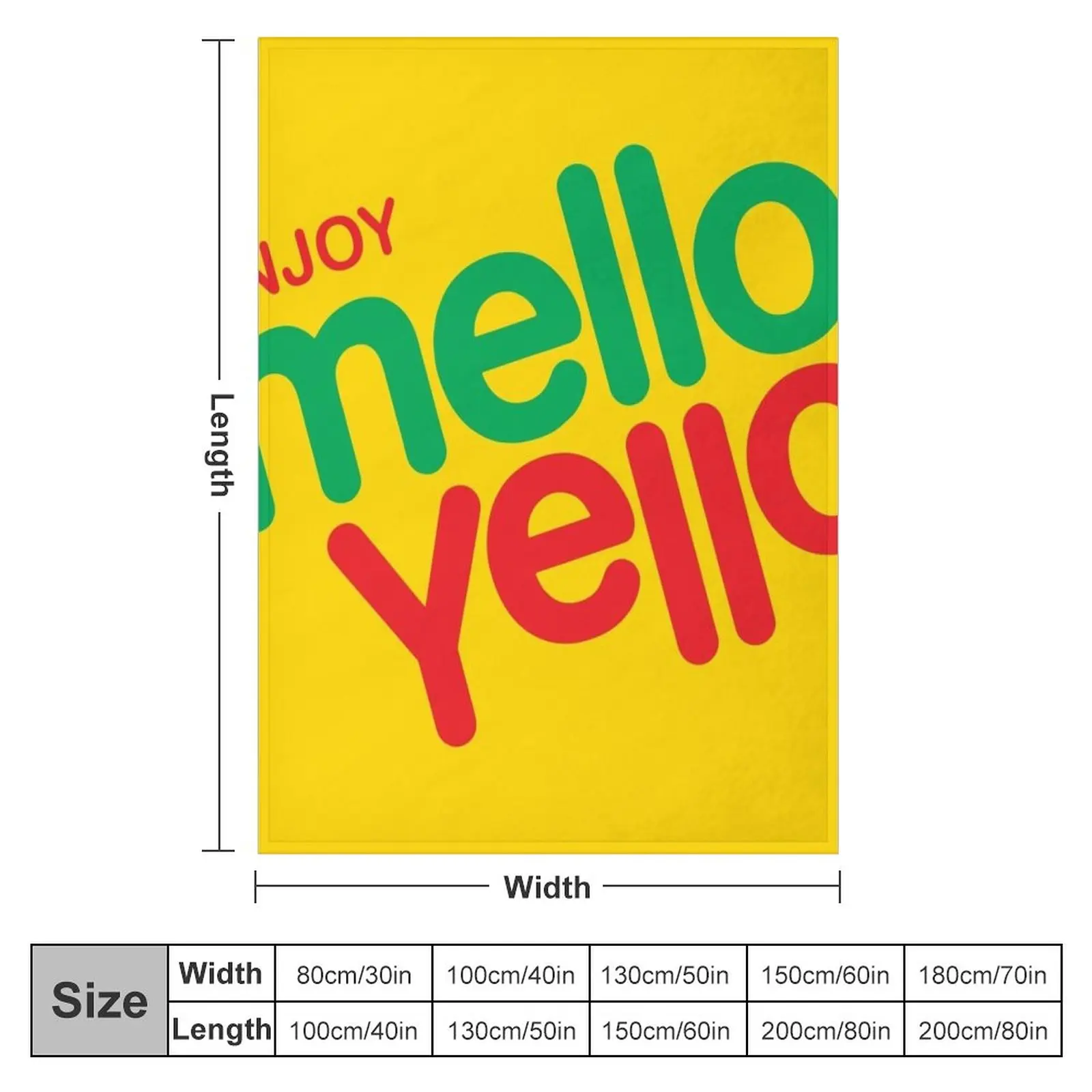 Enjoy Mello Yello Throw Blanket Winter bed blankets Thermal Blanket blankets and blankets