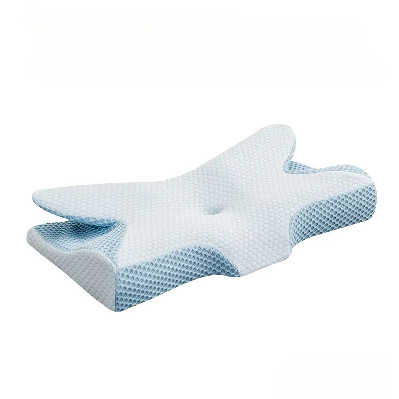 Butterfly shaped  cervical pillow memory foam ergonomic contour orthopedic pillow support pillow relieves neck pain
