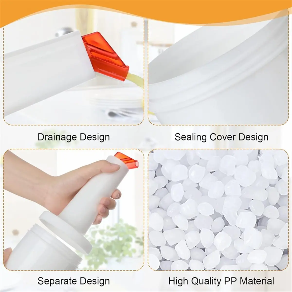 AA77 NEW 4 Pack Bar Pour Colorful Juice Pouring Bottle Containers 34 Oz Plastic Juice Dispensers for Bar Home Kitchen Party