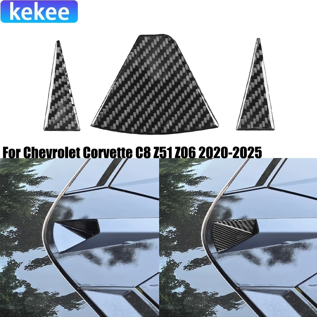 

For Chevrolet Corvette C8 Z51 Z06 2020-2025 Carbon Fiber Rear Camera Car Accessories Exterior Decorative Cover Tuning Sticker