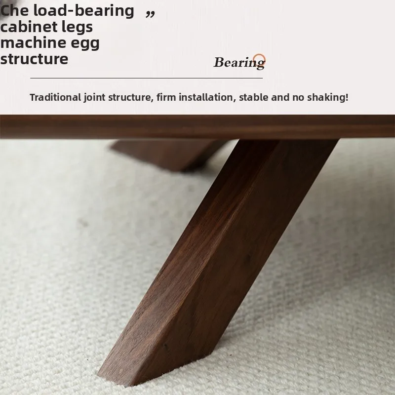 Customizable   solid wood coffee table living room light luxury modern simple multi-functional tea table