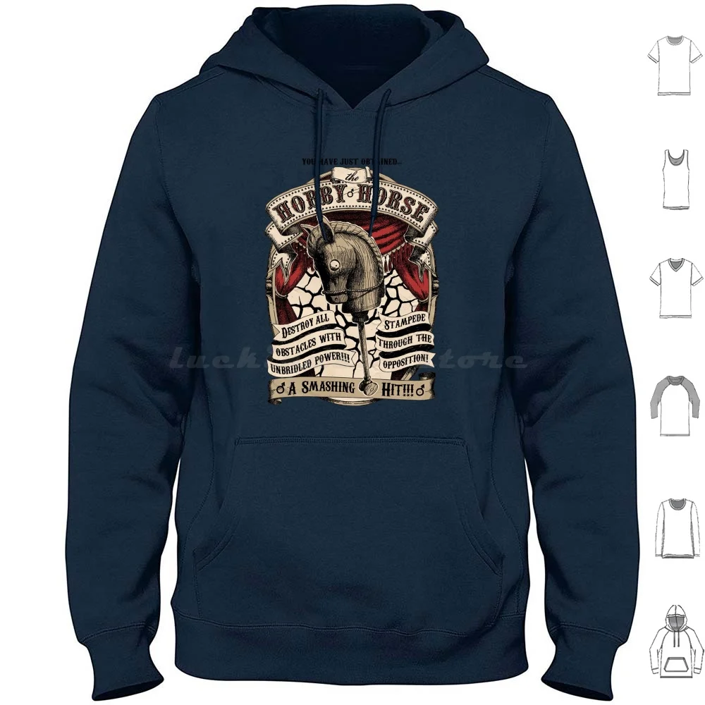 Hobby Horse ( Alice Madness Returns ) Hoodie cotton Long Sleeve Alice Madness Returns Hobby Horse Head Fight Monster Videogame