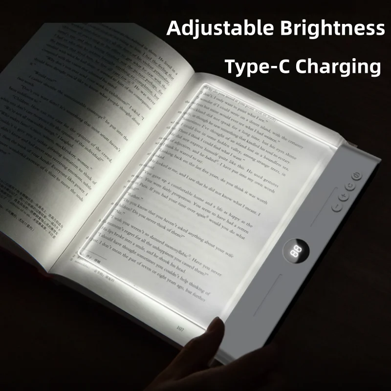 

NEWSET LED Flat Panel Night Vision Reading Light Eye Protection Reading Light Usb Charging Student Night Reading Lamp Book Lamp