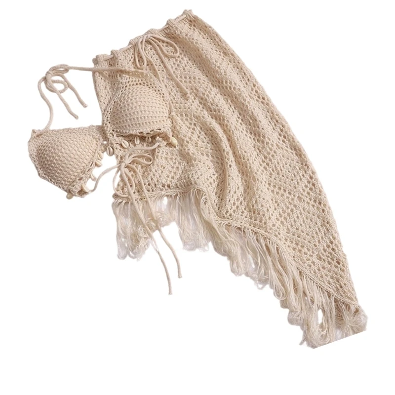 Fashion Cotton Tankini Styling Clothes Fringed Bottom And Casual Loose Fit Backless Camisole For Outdoor Activity JOME