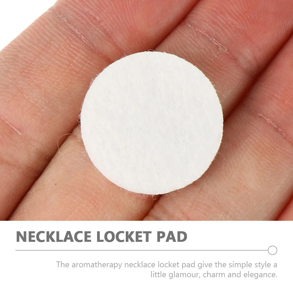 

120 Pcs Pad Essential Oil Diffuser Cotton Sheets for Home Fragrance Necklace Locket Refill Safe Long Use