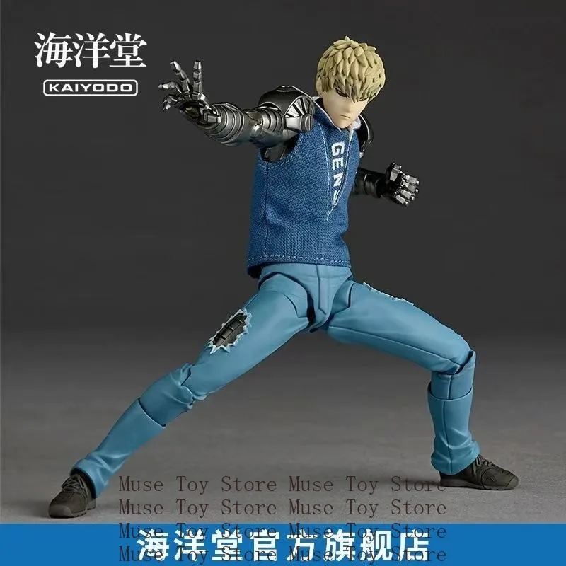오리지널 카이요도 레볼텍 어메이징 야마구치 제노스 원펀맨 16cm PVC 애니메이션 액션 피규어 컬렉션 모델 장난감 선물