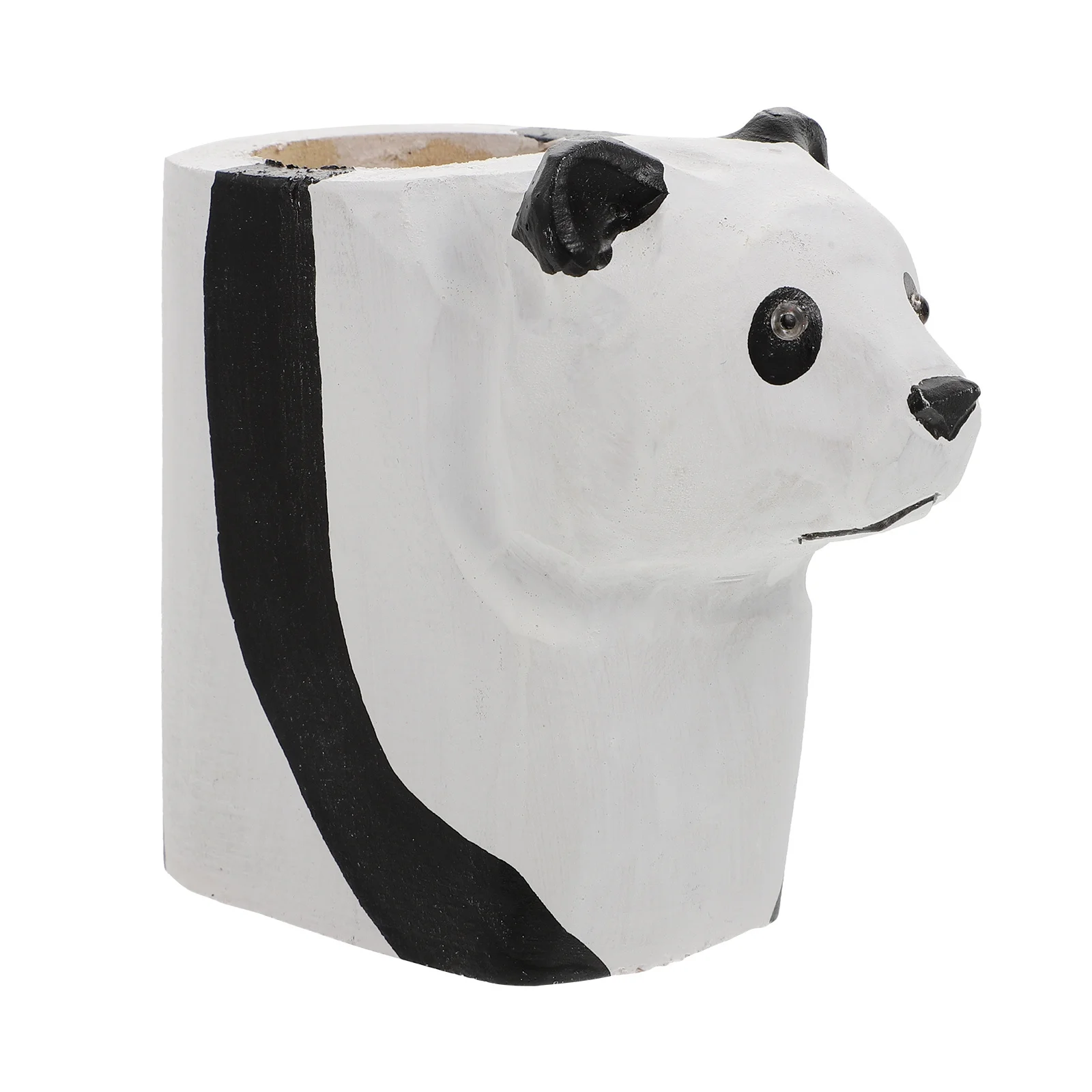 

1Pcs Wooden Pen Holder Panda Shape Desktop Organizer for Pens Pencils Stationery Storage Bucket Decorative Creative Desk