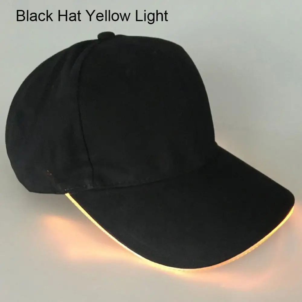 Led Light Hip-Hop Luminous Hat Sports Hat Unisex Flashing Baseball Cap LED Luminous Baseball Hat Christmas Party Peaked Cap