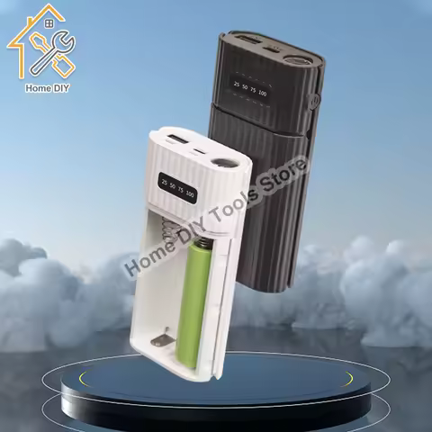 18650/18700/20700/21700 Battery Charger Case DIY Power Bank Box QC3.0 PD Portable Power Bank Case Box excluding battery