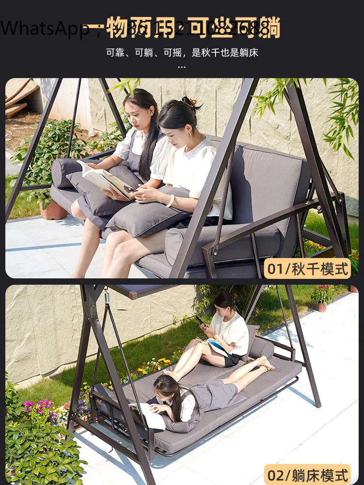 SCY can lie down swing outdoor courtyard outdoor hammock villa garden wrought iron leisure double rocking chair