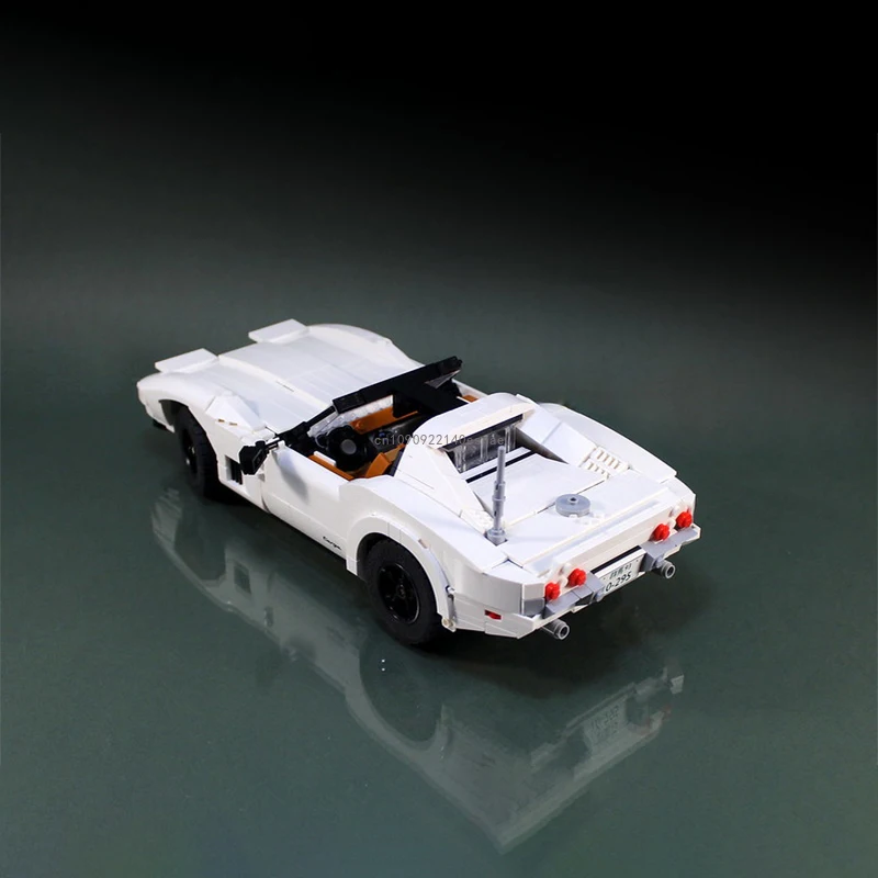 Technical Retro Porscheed 10295 MOC Change Chevroleted Corvette C3 Sports Car Building Block Model  Bricks Toys for Kids Gifts