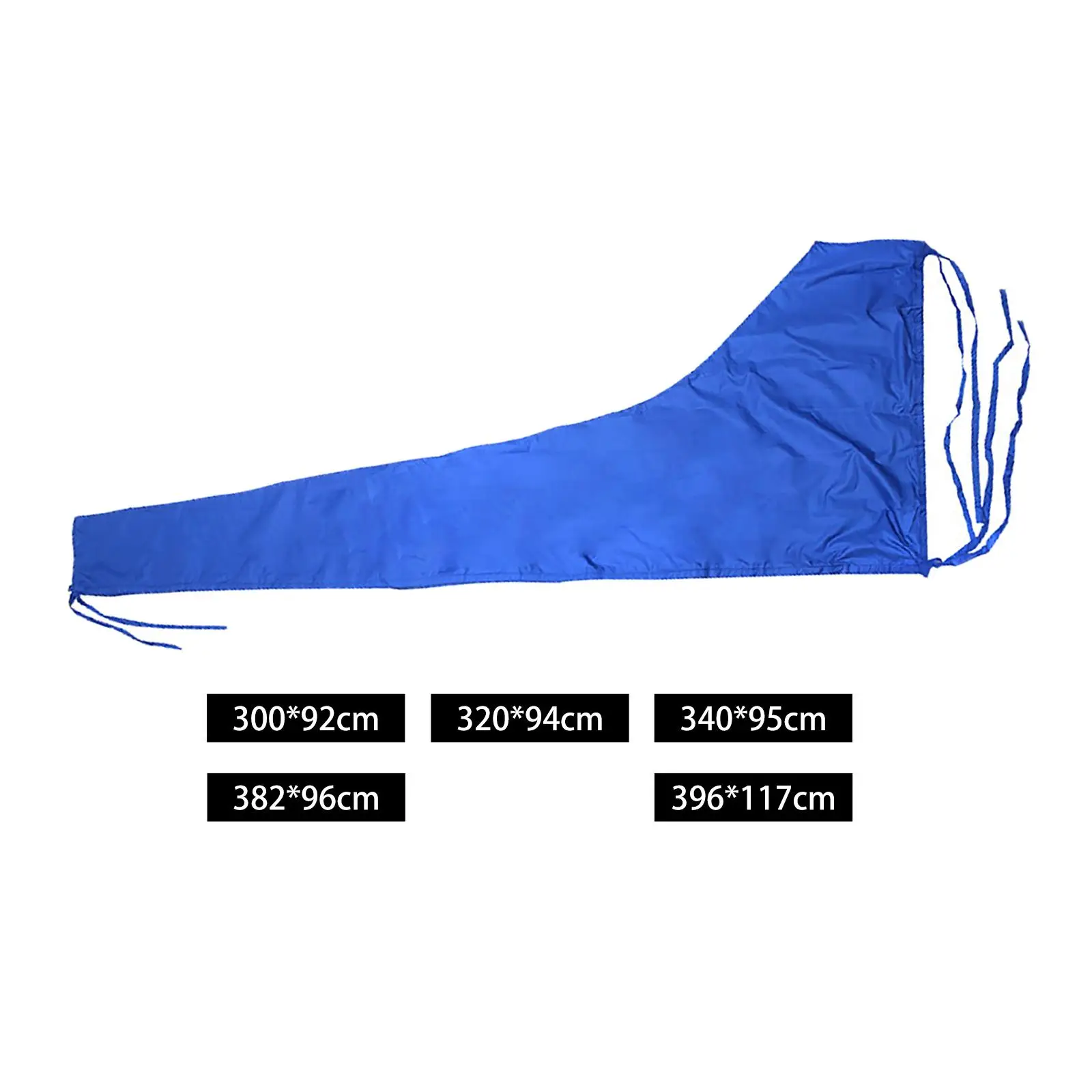 Boat Sail Cover Waterproof Oxford Cloth Mainsail Protector Sunshade Blue Boat Dustproof Cover for Yacht All Weather