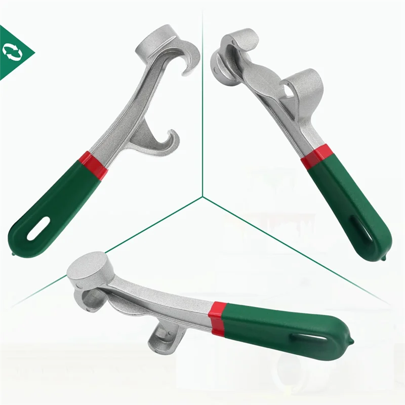 

M12K-Manual Bucket Opener Tool-Heavy-Duty Aluminum Lid Pail Wrench, Non-Slip Rubber Grip, Designed For 5-Gallon Buckets