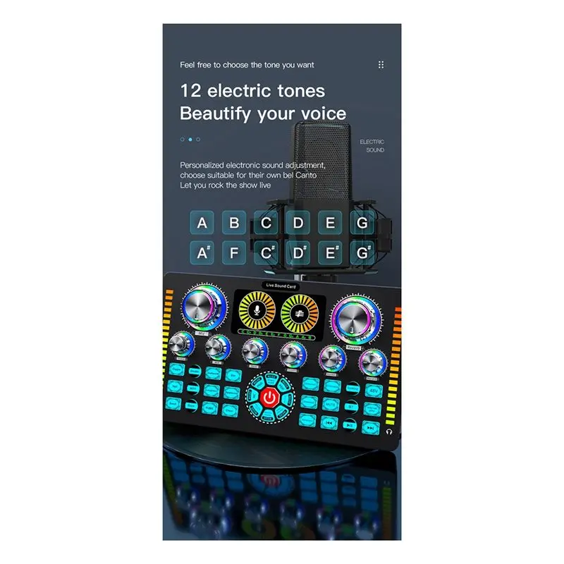 

lucky Live Sound Card Audio Sound Card Professional Live Broadcast Equipment Supports Multi-Platform Live Singing