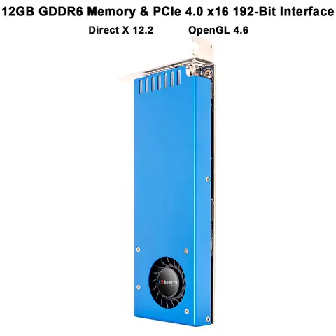 SRhonyra RTX 3060 12GB Low Profile Graphics Card,GDDR6 192-bit PCIe 4.0 x16 Dual Outputs Compatible SFF/Thin ITX/HTPC PC