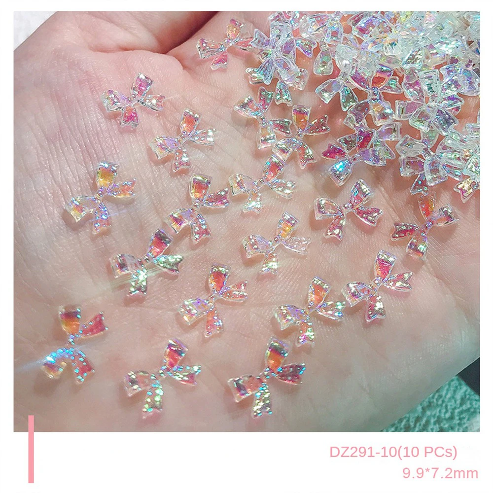 1~4SETS Nail Decoration Internet Celebrities Rich And Colorful Cute Bear Nail Decoration Holographic Trending Content