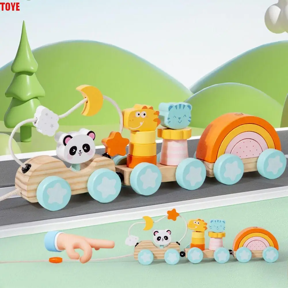 

Number/Animal Magnetic Wooden Train Toys Educational Hand-eye Coordination Montessori Number Train Set Digit Recognition