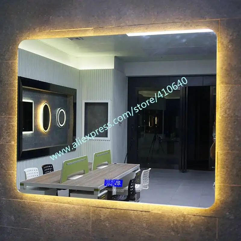 Trumsense K3015DBL SUPER THIN THICKNESS LED Mirror Touch Sensor Switch Panel Time Temperature Date Display with Light Control