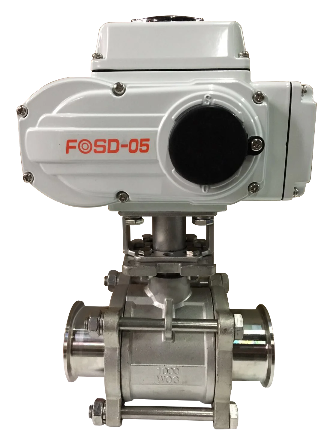 4-20ma e 0-5v sinal de controle de aço inoxidável cf8 cf3 3 pc ajuste rápido montado tri braçadeira válvula de esfera elétrica