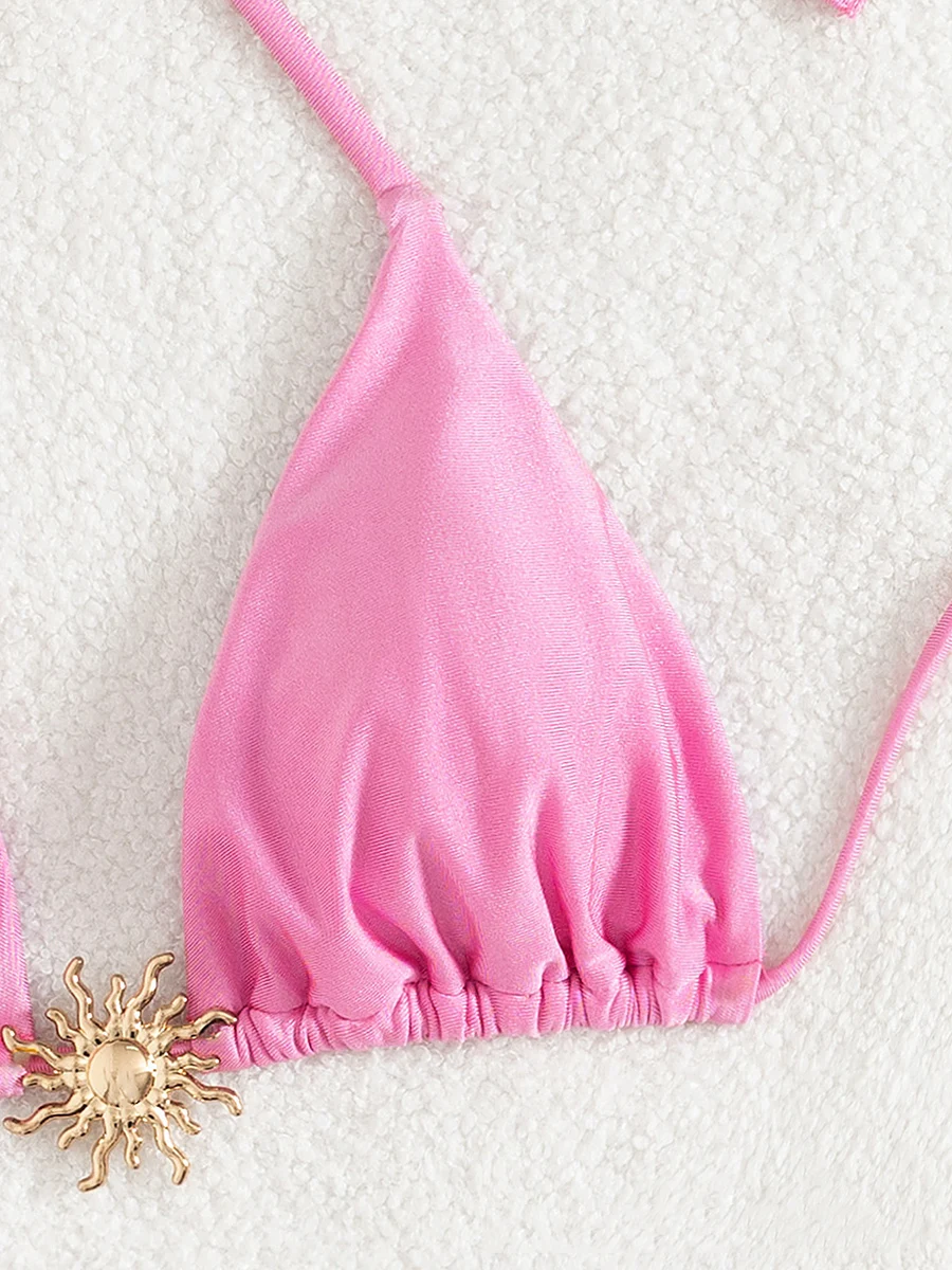 3 قطعة مع تنورة الرسن Strappy بيكيني النساء ملابس السباحة الإناث ثلاث قطع مجموعة البكيني الاستحمام ثوب السباحة بحر