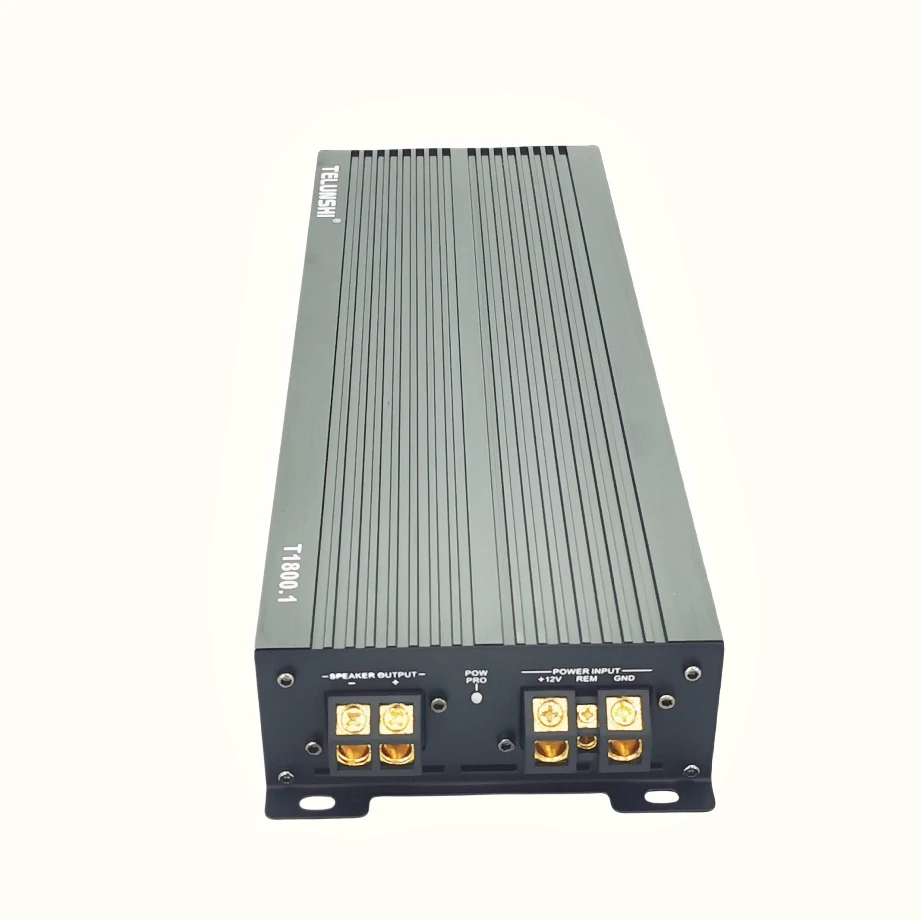Monoblock Heavy Aluminium Heatsink RMS Power 1500W*1CH@ 1Ω/1000W*1CH@ 2Ω/700W*1CH@ 4Ω Class D Car Sound Korea Mono Amplifier