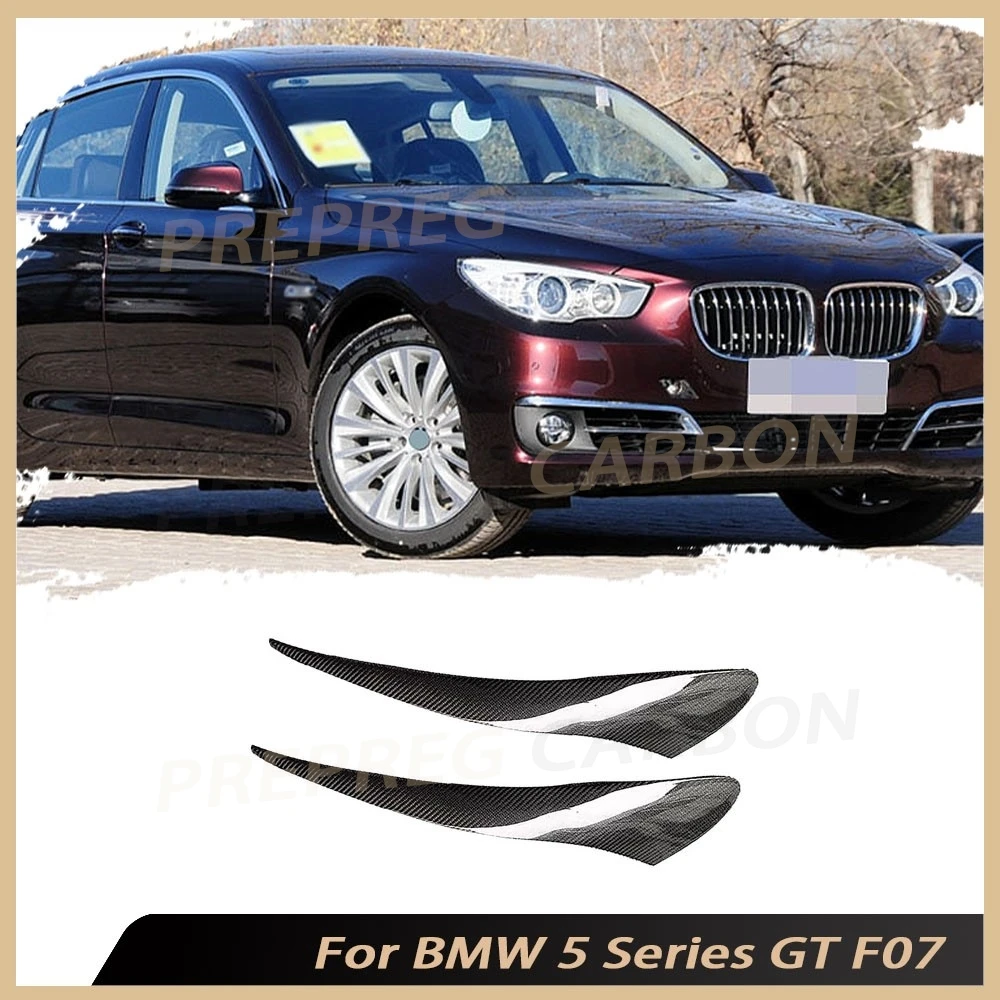 

Carbon Fiber Car Bodykit Accessory Front Headlamp Eyebrow Sticker Headlight Eyelid Cover Trim for BMW 5 Series GT F07 2009-2017