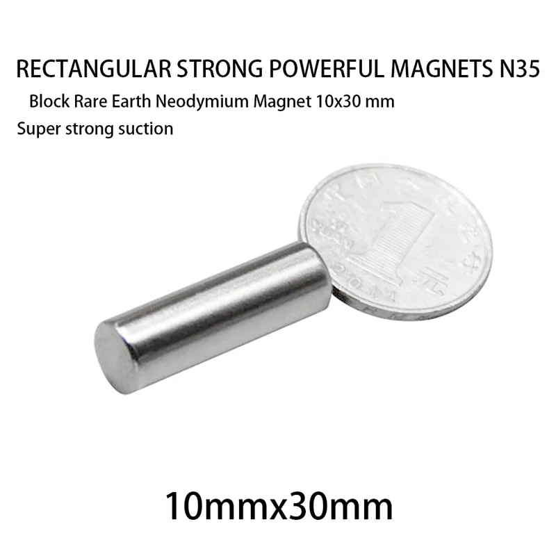 10~100PCS 10x4 10x5 10x6 10x7 10x8 10x10 10x15 10x20 10x30mm Neodymium Magnet Round Powerful Magnetic N35 Rare Earth Magnet