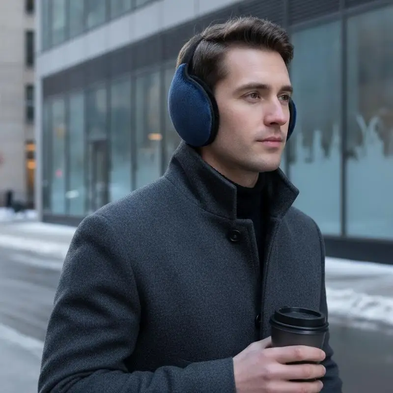 1PCS Winter Unisex Warm Fur Earmuffs For Men Women Ear Muffs Thicken Warmer Ear Cover Outdoor Cycling Ski Plush Ear Protector