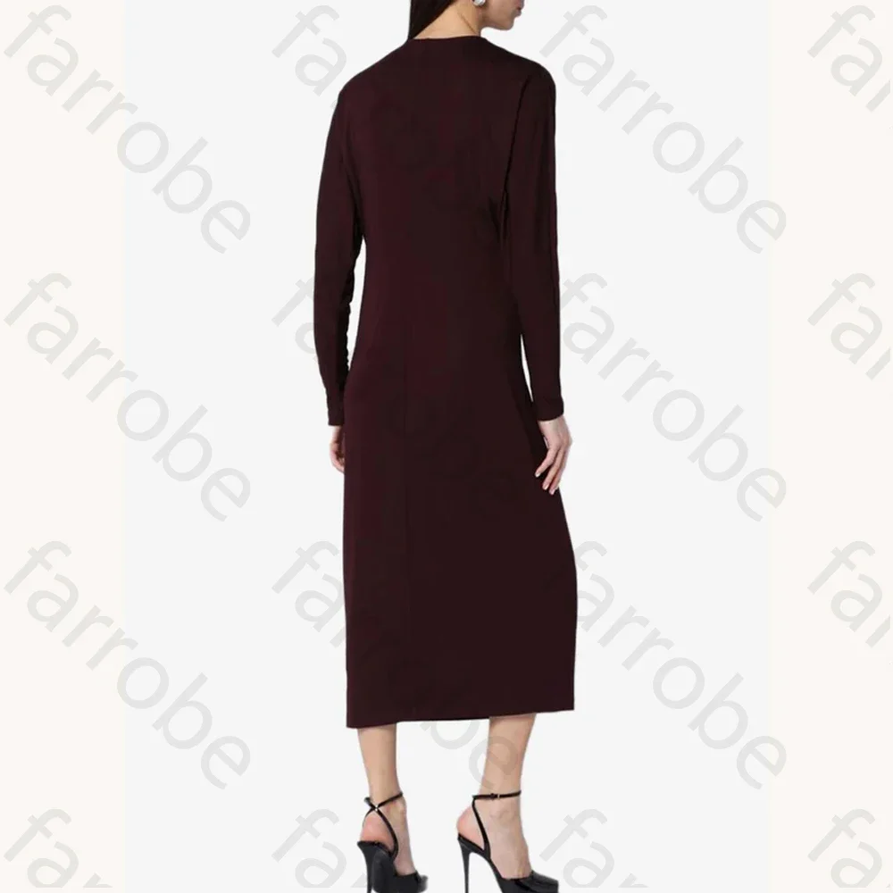 Customized Elegant Draped Knot Midi Dress A-Line Evening Dresses Occasion Formal Exquisite High Quality Prom Party Gowns Women