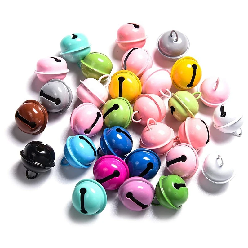 

Christmas Crafts Bells Jingle Bells, 22Mm Big Bells DIY Bells For DIY Bracelet Anklets Jewelry Making(Colorful,50Pcs)