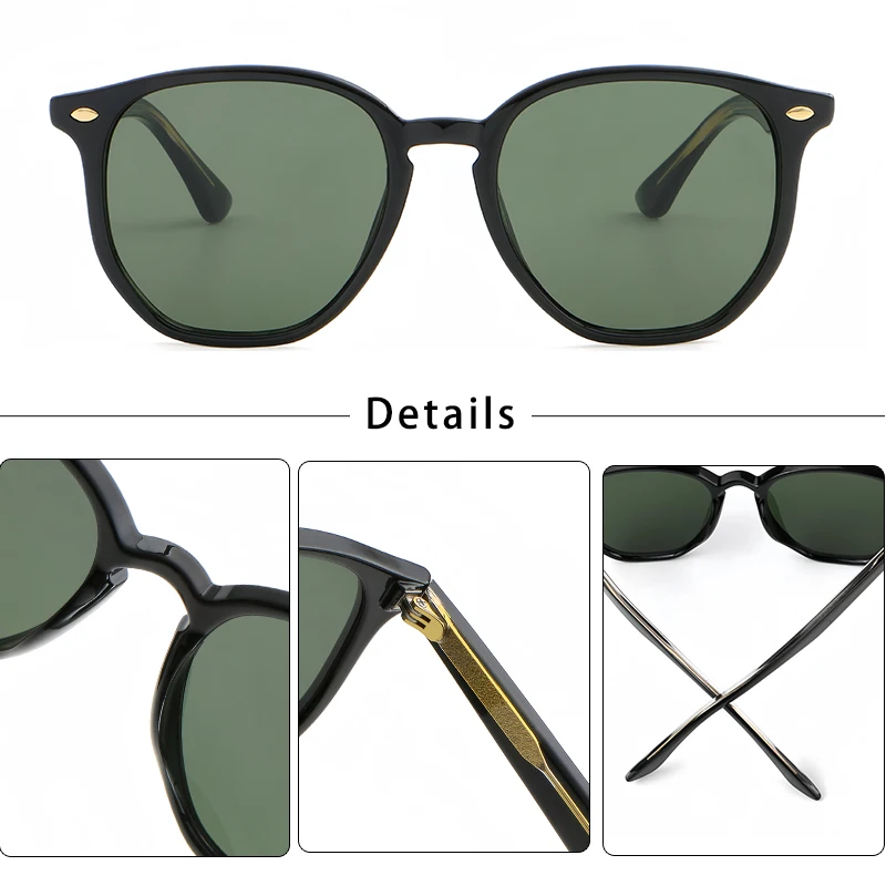 Caterside Retro polygonale Sonnenbrille Herren Punk Modemarke entworfen gute Qualität Frauen Sonnenbrille Reises port Party UV400 – Detail 13