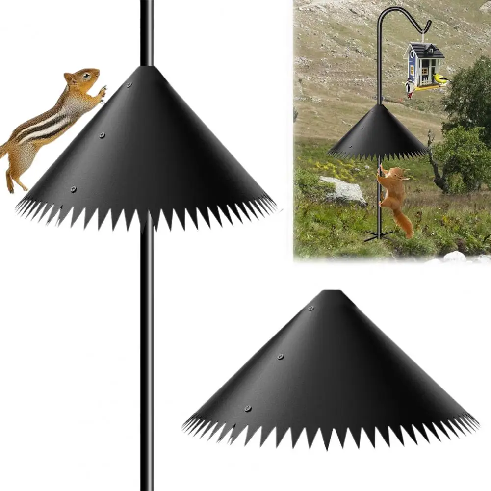Durable Squirrel Baffle Bird Feeder Baffle Weather-resistant Pole Mount Squirrel Proof Guard Stopper with Durable Rotatable