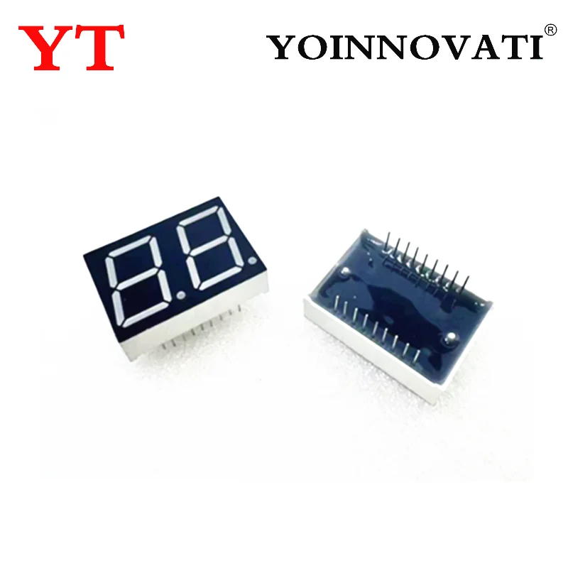 1000PCS 18Pins 8201AS 0.8 Inch 2 Digit Bits  Red LED Digital Display Digitron Cathode C-A C-C