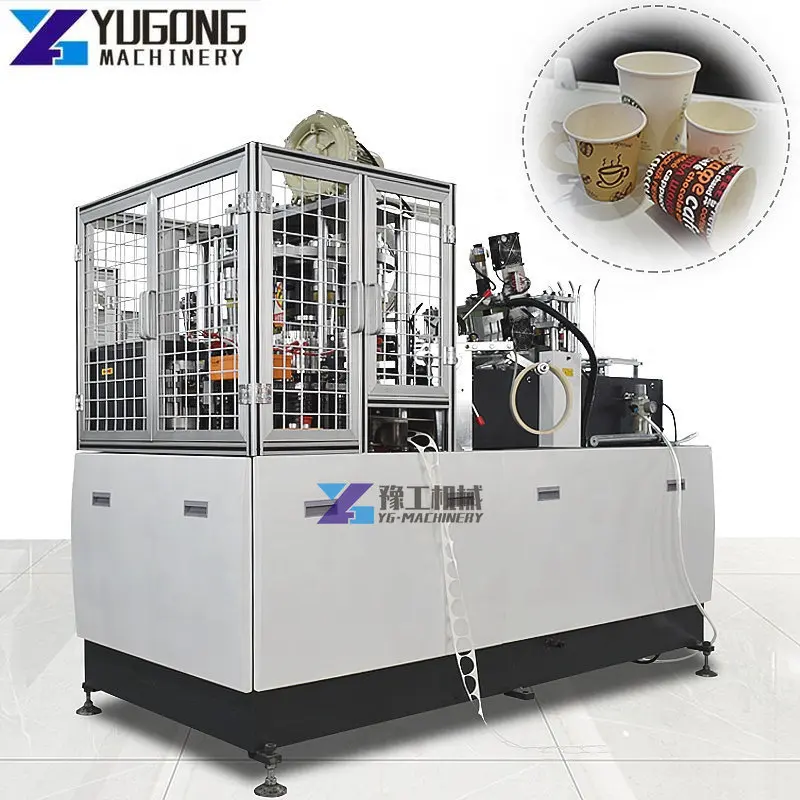 Automatic Tea Coffee Paper Cup Machine Prices Paper Products Manufacturing Machinery Ultrasonic Sealing Paper Cup Machine