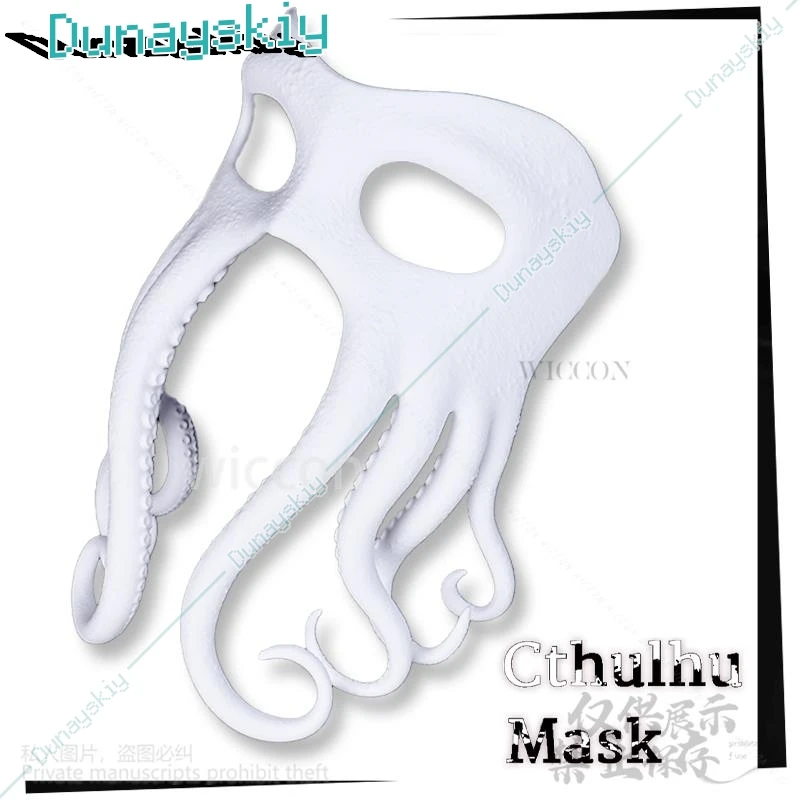 Anime Cthulhu Tentacle Cosplay Furry Mask Costume 3d Print Head Furry Props Animal Fursuit For Halloween Christmas Customized