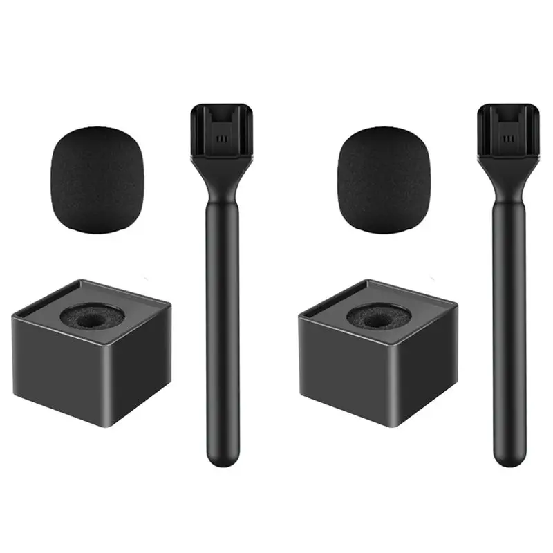 B04C-2X Handheld Stick With Quad Label Kit HTX Wireless Microphone Handheld Stick For DJI Mic/Moma/Rode Go,B