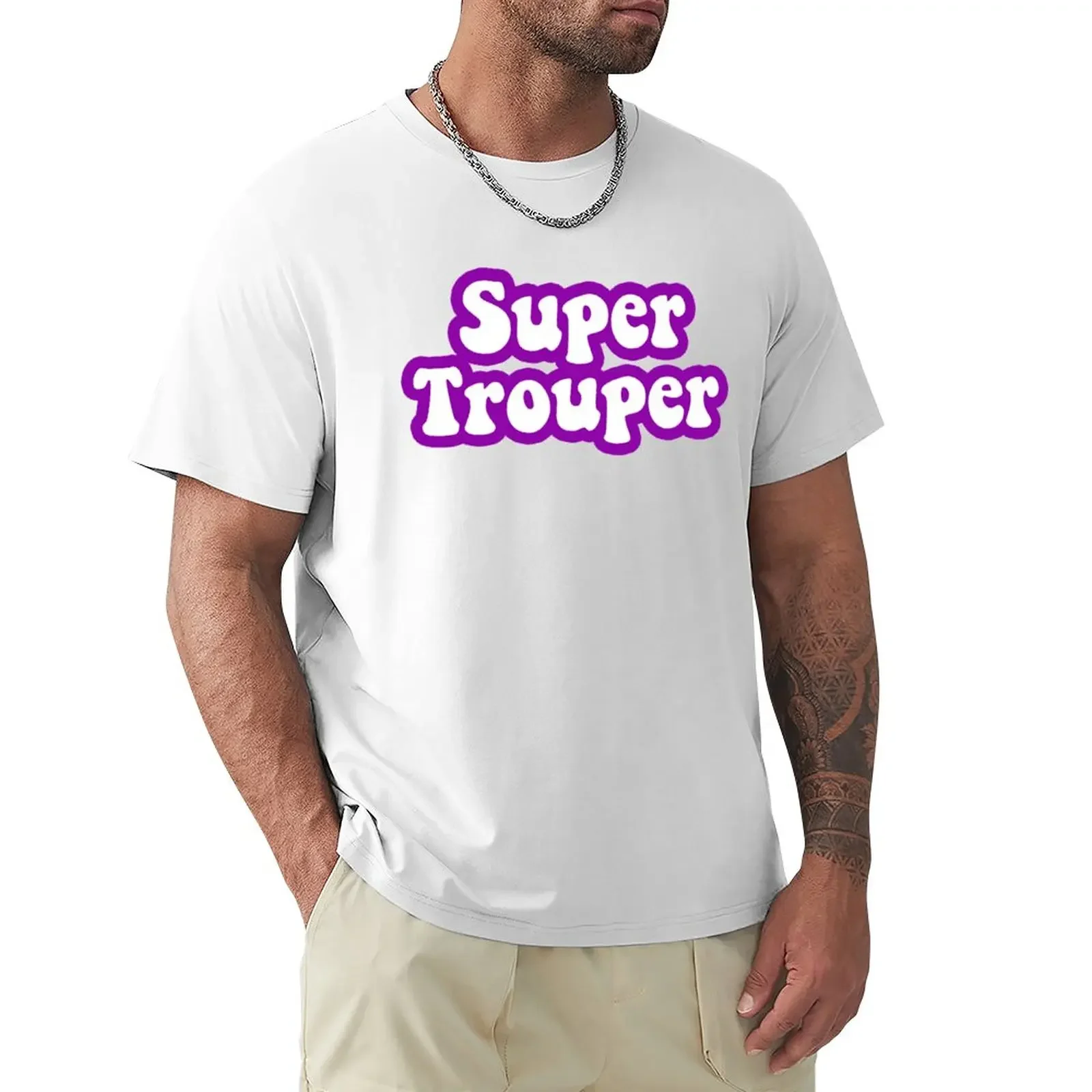 super trouper T-Shirt plus size tops graphics men t shirts