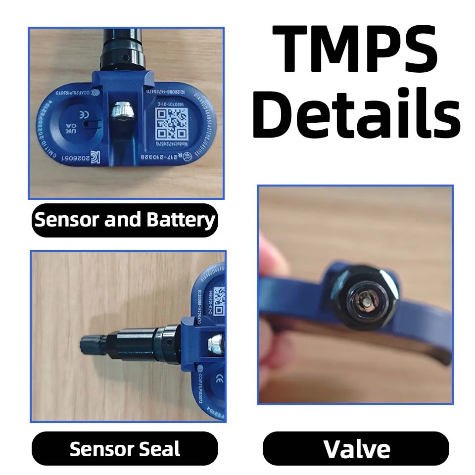 For Tesla Model 3 Y S X (2021–Present) Tire Pressure Monitor Sensors: BLE Bluetooth TPMS Sensor Replaces 1490701-01-C